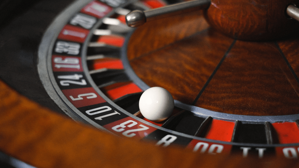 photo of a casino roulette wheel