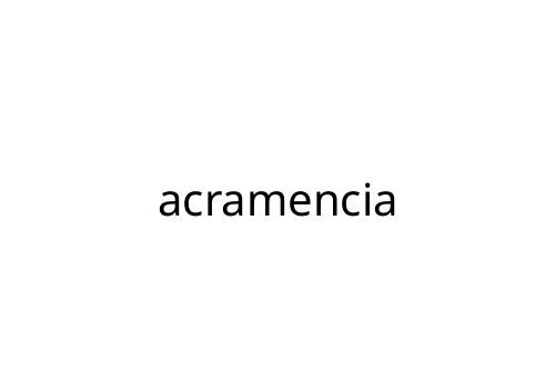 acramencia