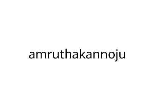 amruthakannoju
