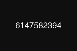 6147582394